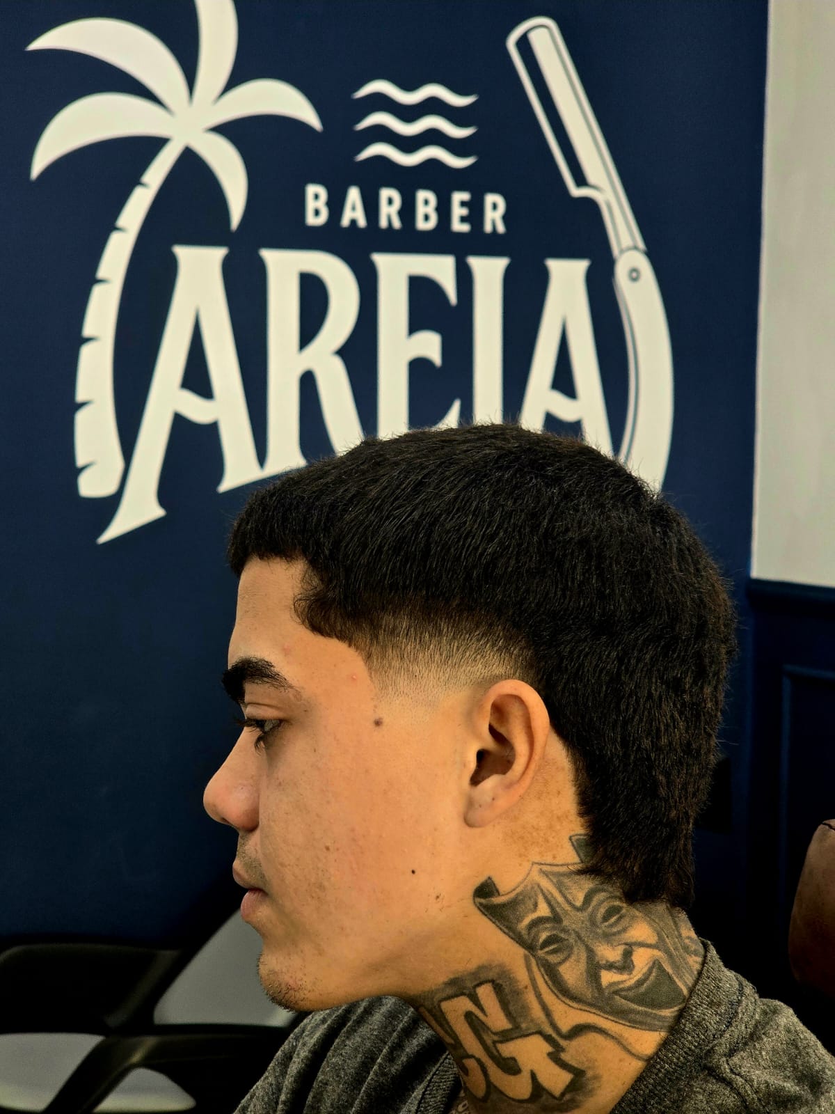 Corte realizado pela Barber Areia em Cabo Frio