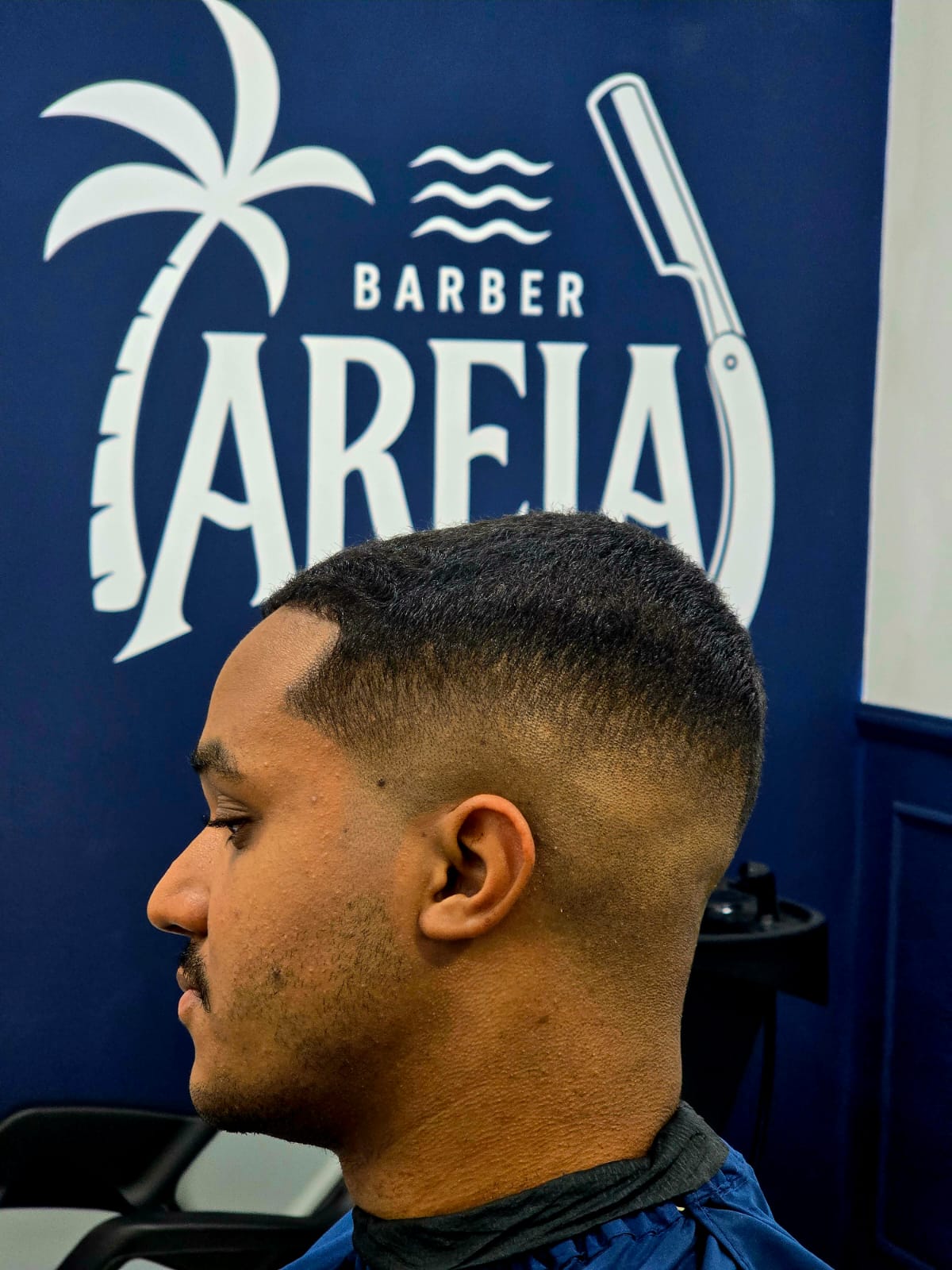 Corte realizado pela Barber Areia em Cabo Frio